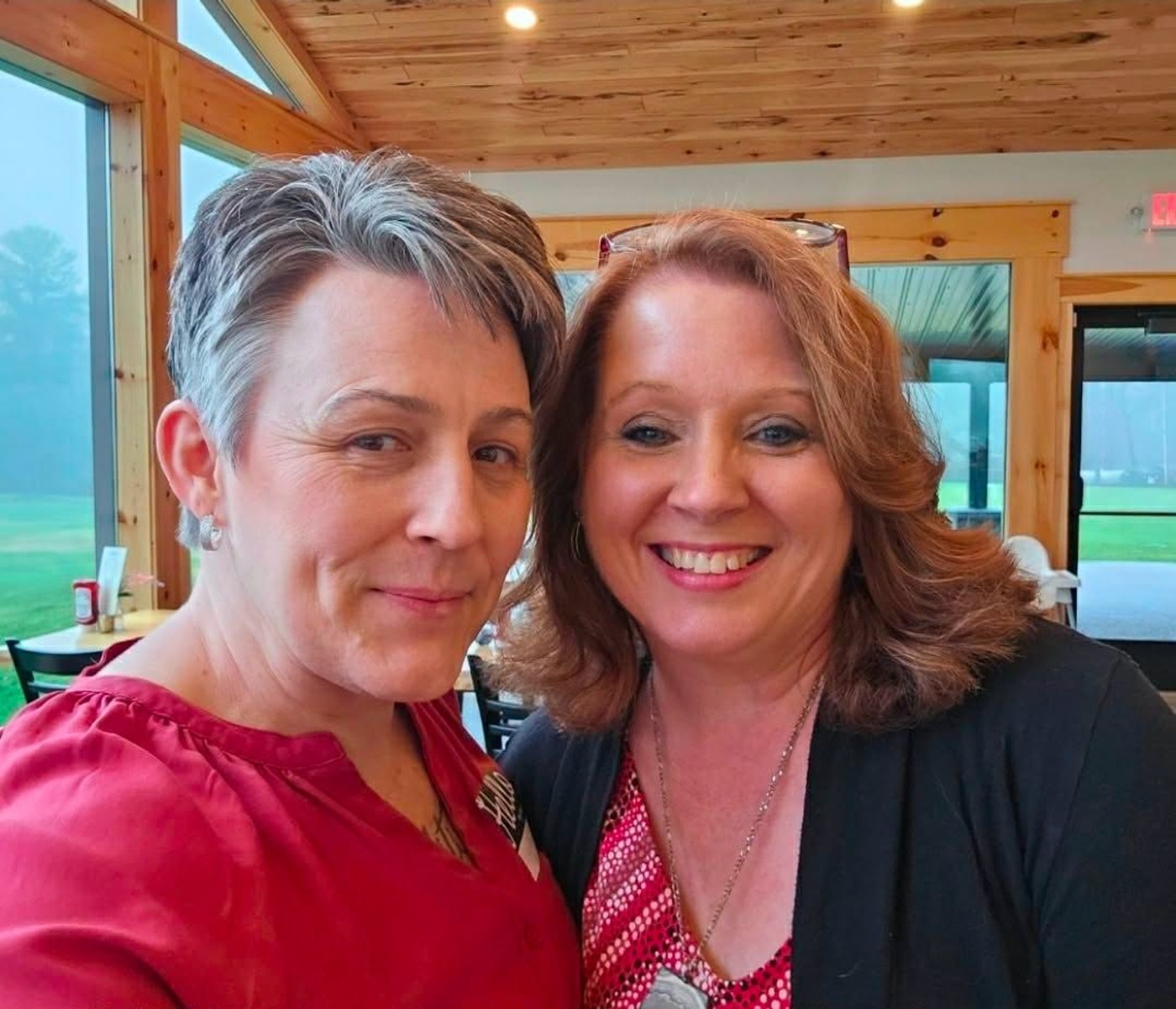 Sandra Blum and Meg Harkins, founder and co-founder of Bee Courageous @ Garden Grub